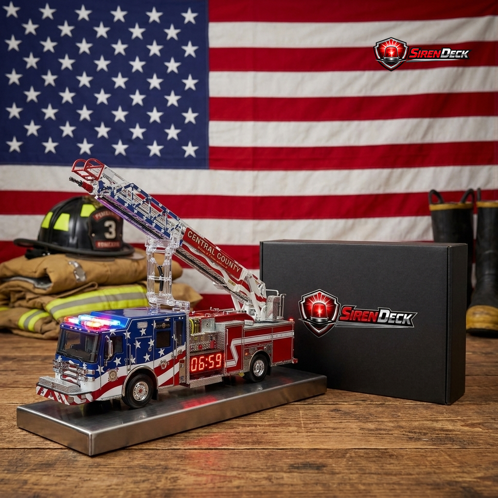 The Patriot — American Firefighter Alarm Clock *LIMITED EDTION LOW STOCK*
