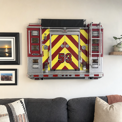 Fire Truck Wall Mount side view