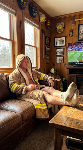 The Turnout Robe — Heated Firefighter Wearable Blanket